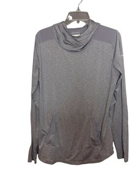 Columbia Omni-Wick Gray Hooded Performance Pullover Top Women’s Large
